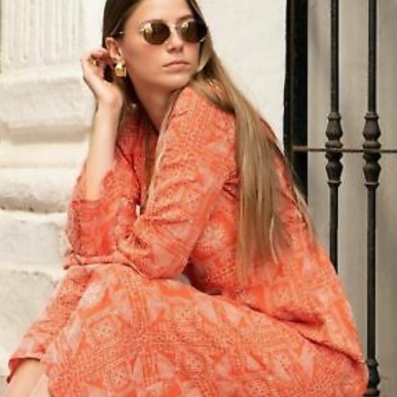 ZARA Long Embroidered Dress S,M - Picture 9 of 16